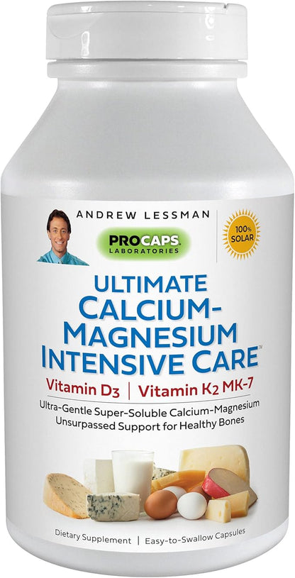 Andrew Lessman Ultimate Calcium-Magnesium Intensive Care D3 & K2 MK7-120 MK7-120 mcg 720 Capsules