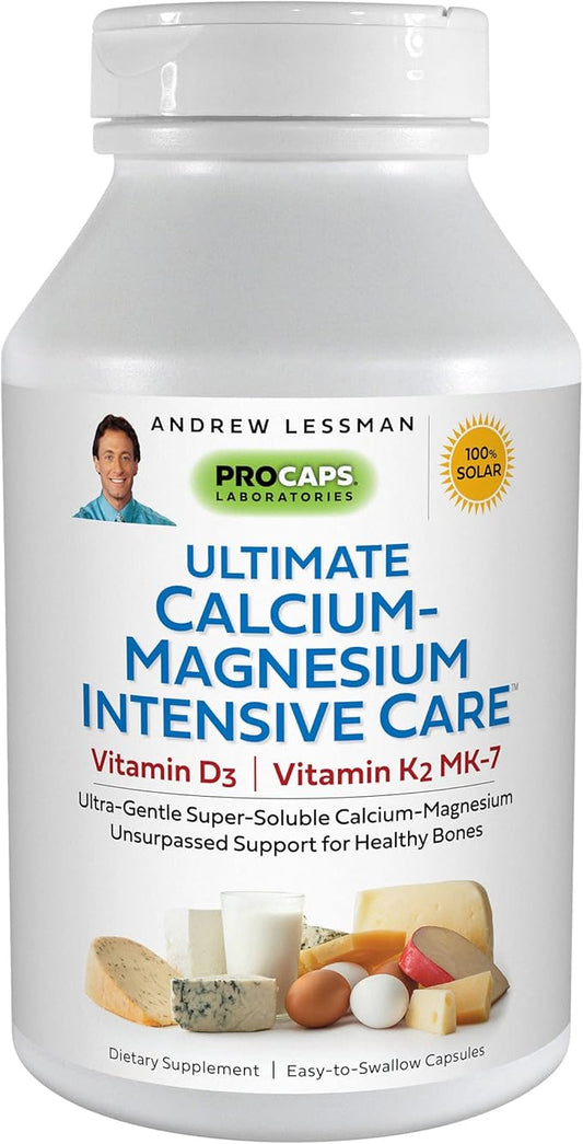 Andrew Lessman Ultimate Calcium-Magnesium Intensive Care D3 & K2 MK7-120 MK7-120 mcg 720 Capsules