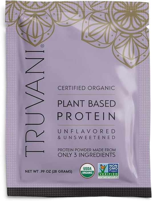Truvani Vegan Pea Protein Powder 20g Organic 1 Serving