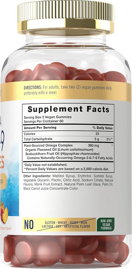 Carlyle Omega 3 6 7 9 Gummies 120 Count