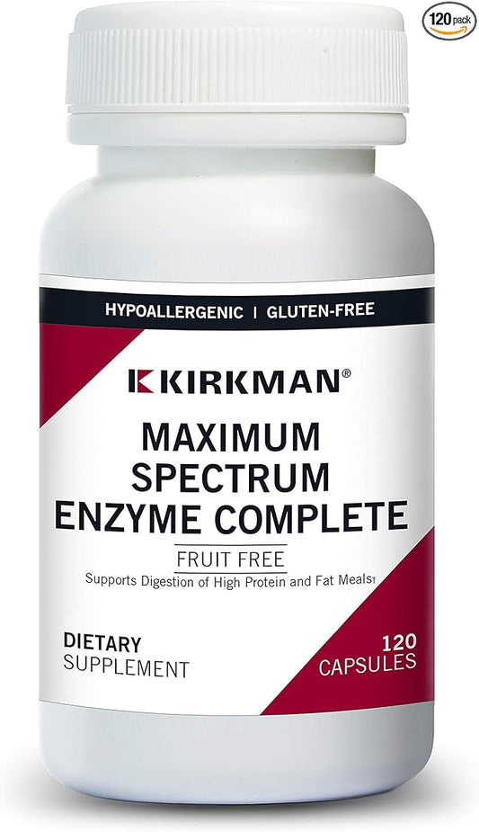 Maximum Spectrum Enzyme Complete, 120 Capsules, Kirkman Labs