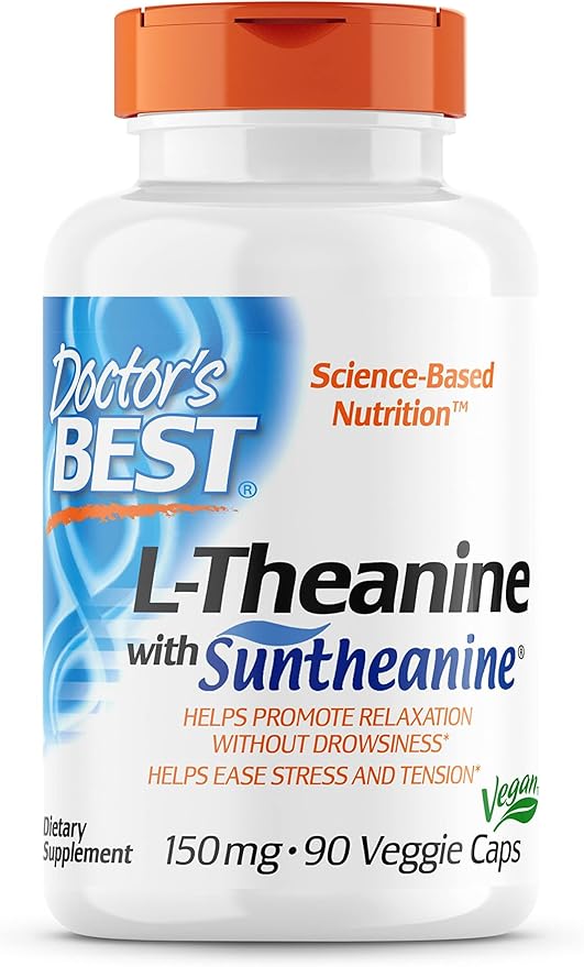 Doctor's Best L-Theanine Contains Suntheanine, Helps 150 mg (DRB-00197), 90 90 Count