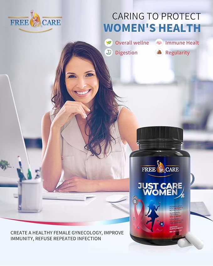 Womens Probiotic 50 Billion CFU 8 Strains, for Women’s Daily Digestive & Feminine Health, with Cranberry Extract, Acidophilus, Organic Prebiotics & Selenium, Gluten & Dairy Free, 60Capsules