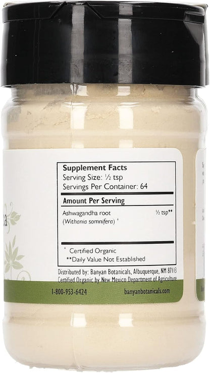 Banyan Botanicals Organic Ashwagandha Powder –