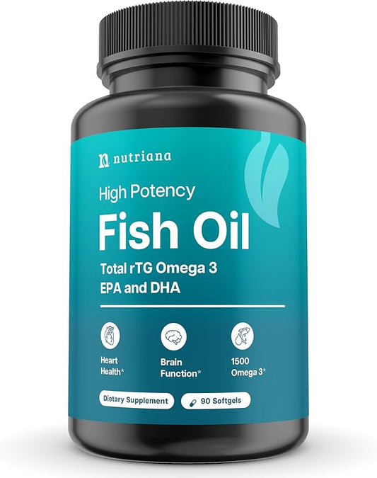 Omega 3 Fish Oil 1500mg 3 Supplement 90 Fish