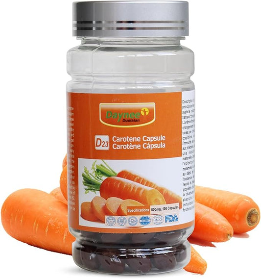 AIHIYO Carotene Capsule, 500mg Beta Carotene 25000 IU 100 softgel