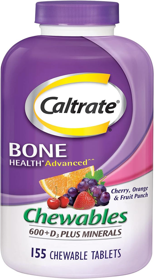 Caltrate Chewables 600 Plus D3 Plus 155 Count 1) (Package