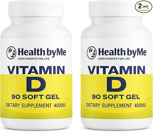 Vitamin D3 4000 IU Softgels | 180 Counts High Potency Vitamin D Supplement for Immune Support, Bone Strength, Muscle Function & Positive Mood Balance