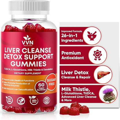 VVNaturals Sugar-Free 26-in-1 Liver Cleanse Detox 3000mg Blend 60 Vegan