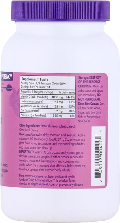 Buffered Vitamin C Powder: Organic Sugar-Free 8oz