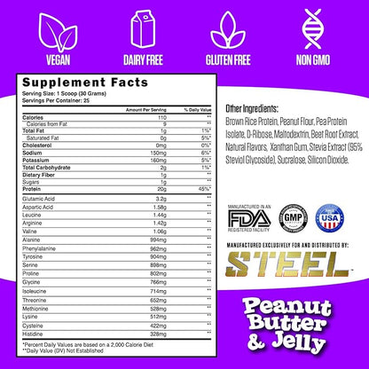 Steel Supplements Veg-PRO 25 Servings (1.59lbs) |