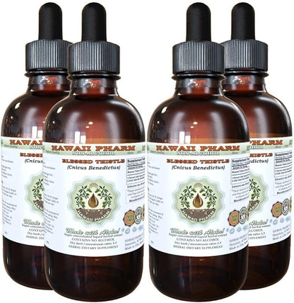 Hawaii Pharm Blessed Thistle Alcohol-FREE Liquid 4x4 oz
