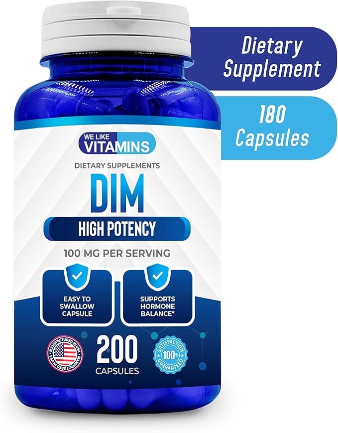 We Like Vitamins DIM 100mg 200 Capsules 200 Day