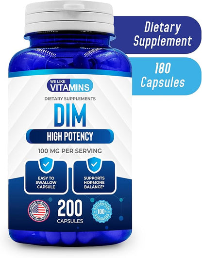 We Like Vitamins DIM 100mg 200 Capsules 200 Day