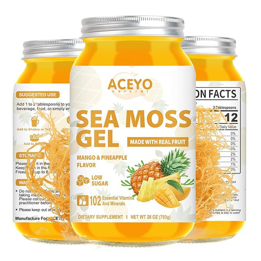 (28 OZ) Natural Sea Moss Gel 102 Vitamins