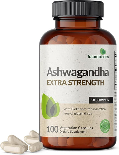 Futurebiotics Ashwagandha Extra Strength Stress & 100 Vegetarian