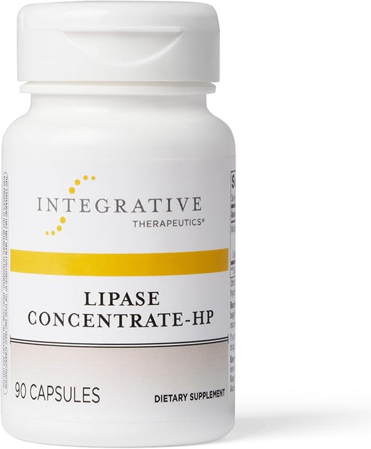 Integrative Therapeutics Lipase Concentrate-HP-Gut Enzyme Supplement for Men and Women to Support The Digestion of Fats* - 90 Vegan Capsules