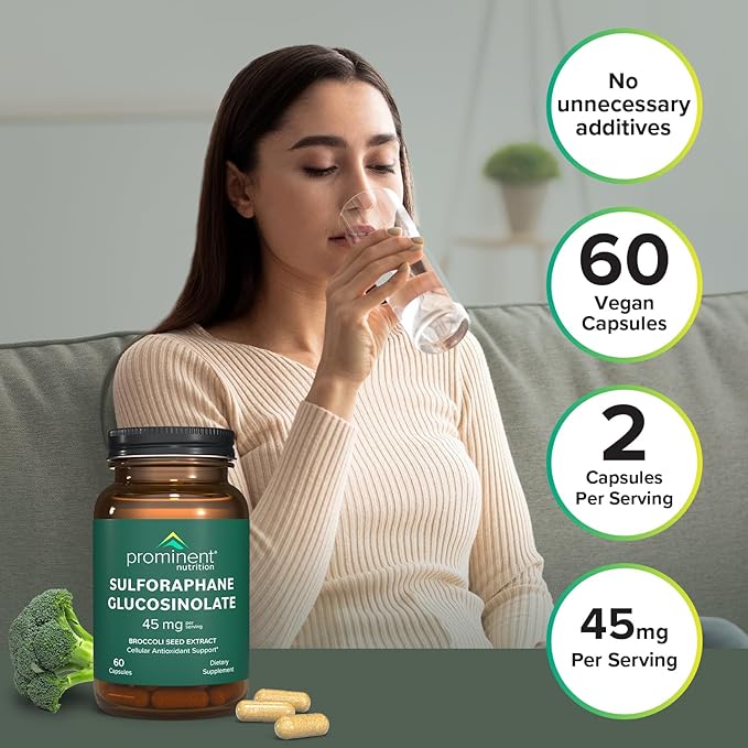 Sulforaphane Glucosinolate Supplement 45 mg, 30 Day