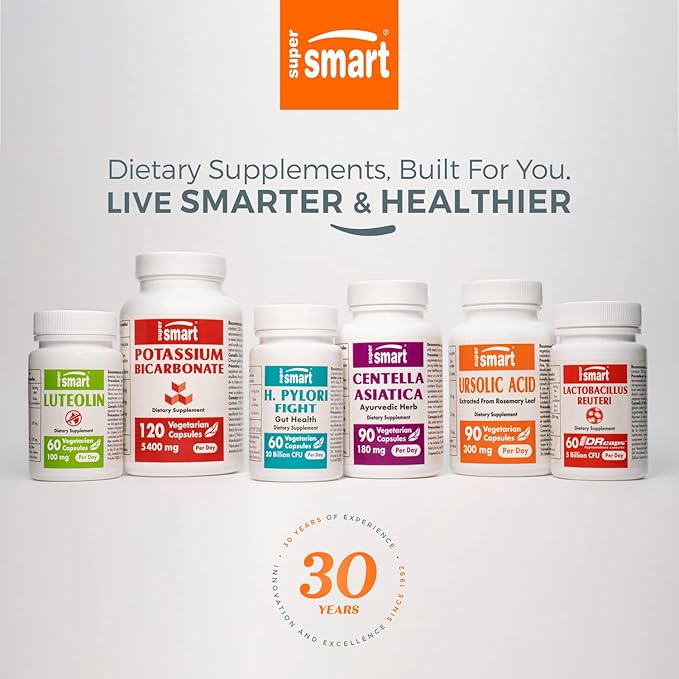 SuperSmart - N-Acetyl Cysteine 1800mg per 100 Vegetarian
