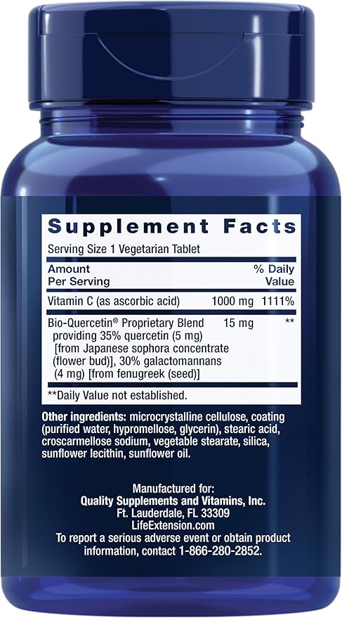 Life Extension Vitamin C and Bio-Quercetin®, 60 tablets
