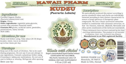Hawaii Pharm Kudzu Alcohol-FREE Liquid Extract, 32 oz