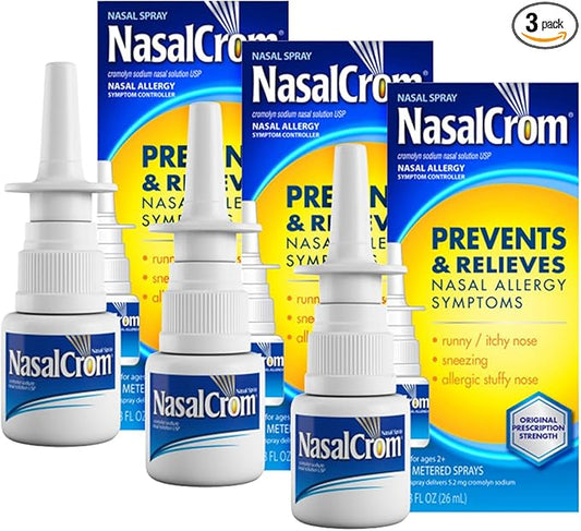 NasalCrom Nasal Spray Allergy Symptom Controller 200 Sprays .88 FL (3 Pack)