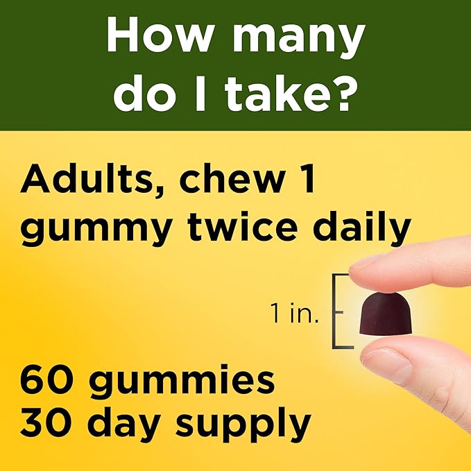 Nature Made Ashwagandha Gummies, Vegan, KSM 66 Ashwagandha 60 Count, 30 Day