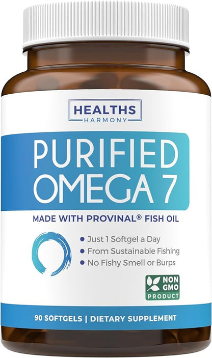 Purified Omega 7 Softgels (3 Month 7 & 90 Capsules