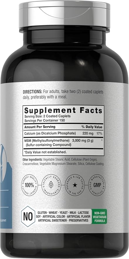 Horbäach MSM Supplement 3000mg | 300 Coated