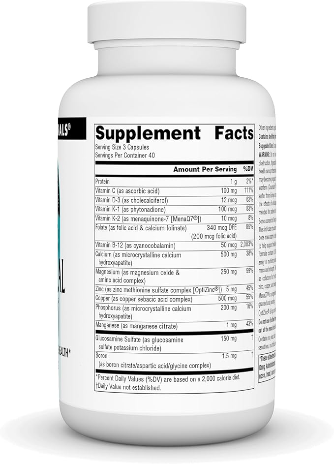 Source Naturals Ultra-Cal 1000, Comprehensive Bone Health* - 120 Capsules