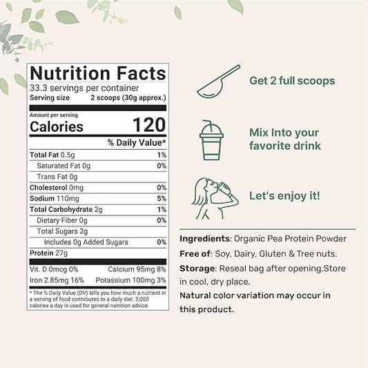 Micro Ingredients North America Grown, Organic 1KG (2.2 (2.2 Pounds)