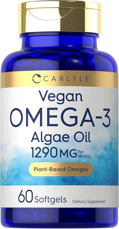 Carlyle Vegan Omega 3 Supplement 1290 mg 60 Softgels
