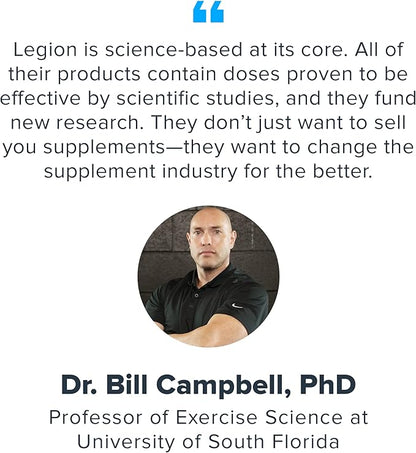 LEGION Vitamin B-Complex (120 Capsules) - Vitamin B Complex with Choline and Inositol Supports Mood & Liver Function - Vegan B Complex Vitamins Support Energy Metabolism & Muscle Function
