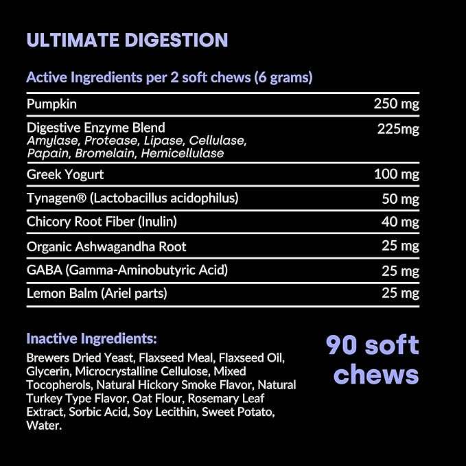 Kayode Ultimate Digestion. Fast Facting Anti Diarrhea for Dogs. Dog Farty Remedy & Dog Gas Relief. Natural Dog Diarrhea Medication Alternative. Pumpkin & Digestive Enzymes for Dogs.