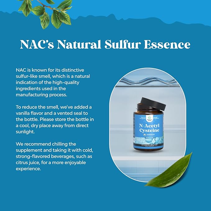Natures Craft NAC Supplement N-Acetyl Cysteine 600mg- High 600 mg