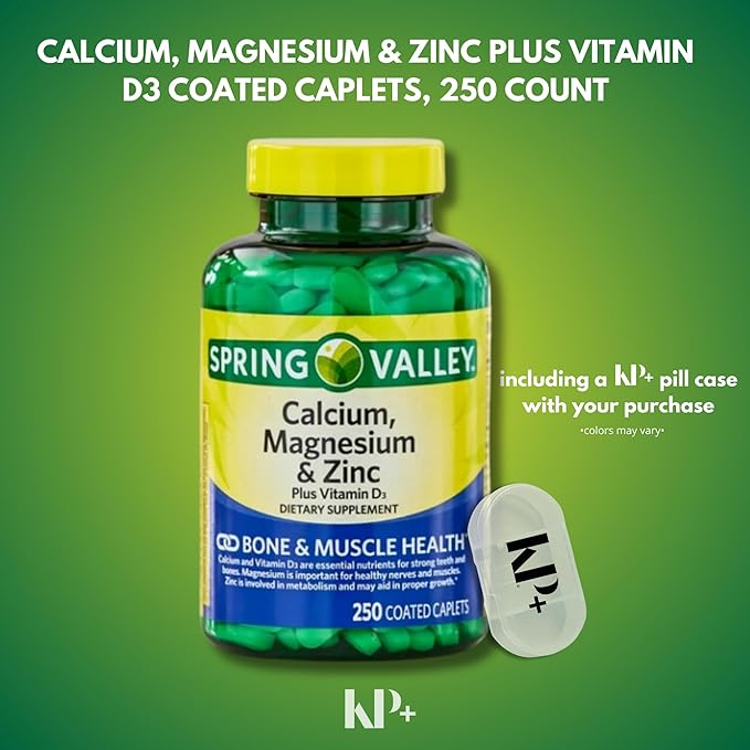 Spring Valley, Calcium Magnesium Zinc D3, Coated 250 Count 1)