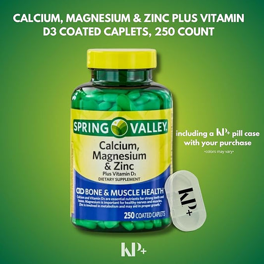 Spring Valley, Calcium Magnesium Zinc D3, Coated 250 Count 1)