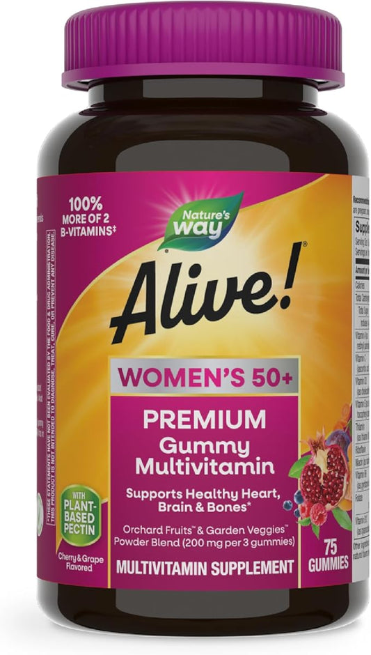 Nature’s Way Alive! Women’s 50+ Premium 75 Gummies