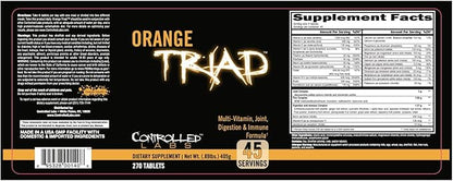 CONTROLLED LABS Orange Triad Daily Multivitamin, 45 serv