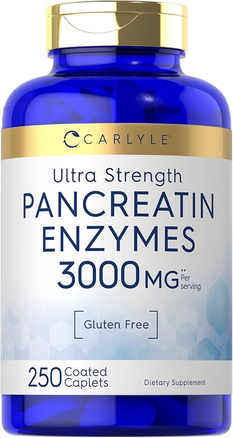 Carlyle Pancreatin Digestive Enzymes 3000mg | 250 Caplets