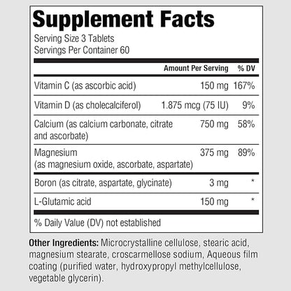 PureFormulas Calcium + Magnesium 180 Tablets