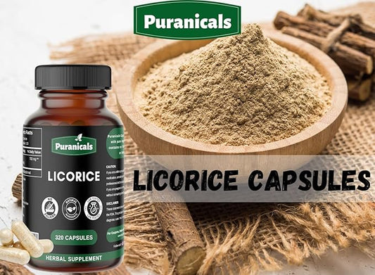 Licorice Premium 320 Capsules Non GMO 700 mg 100% Pure