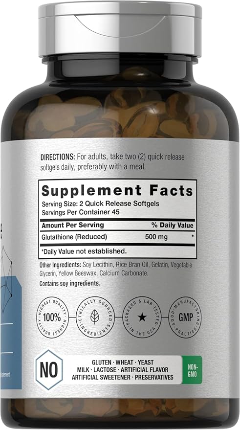 Horbaach Liposomal Glutathione Softgels 500mg 90 Count