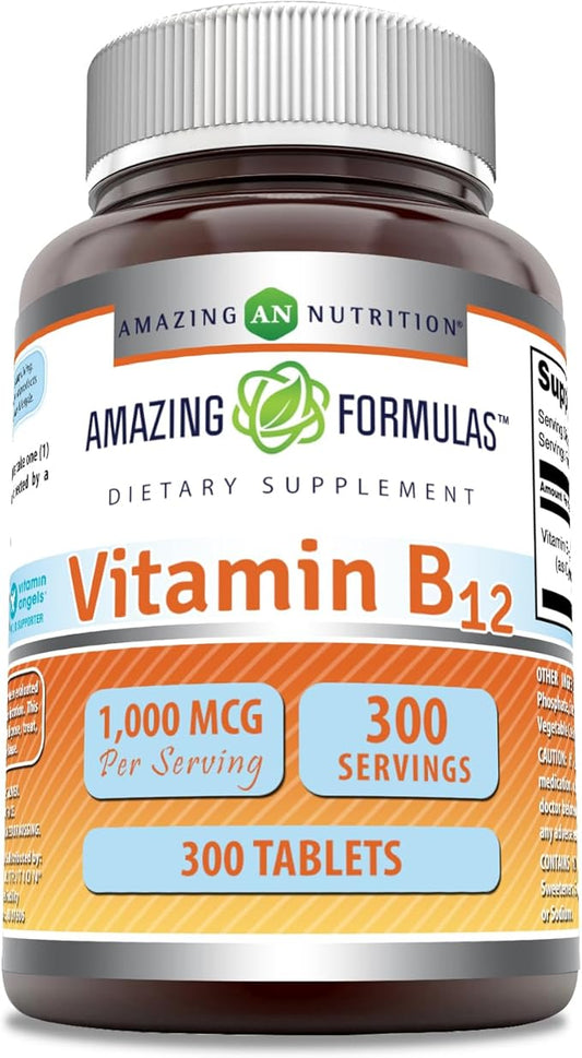 Amazing Formulas Vitamin B12 1000 Mcg (1 Pack, 300 Count)