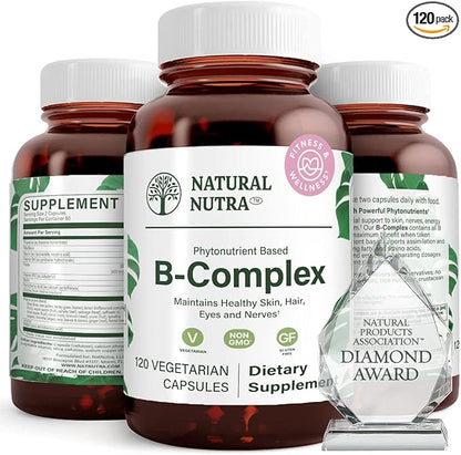 Natural Nutra Vitamin B Complex 120 Vegetarian