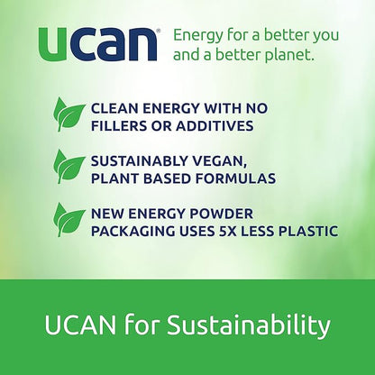 UCAN Energy + Plant Protein Powder 20g Pea 12 Servings