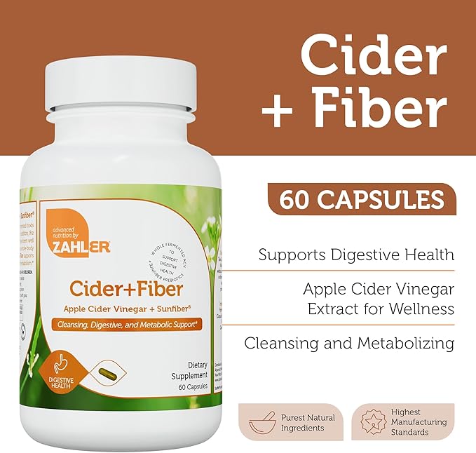 Zahler Apple Cider Vinegar Capsules 60 Count