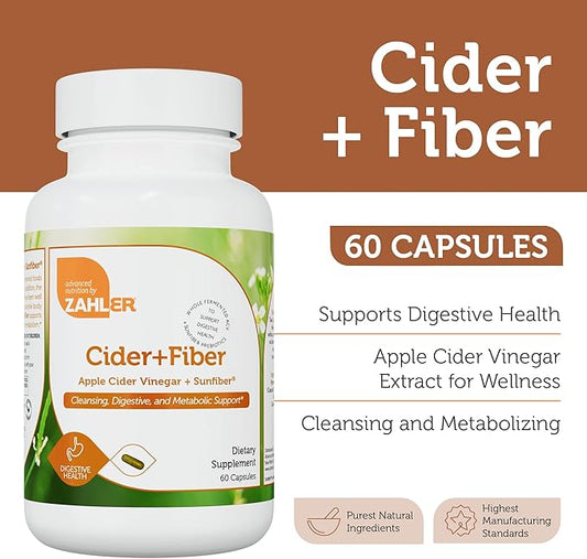 Zahler Apple Cider Vinegar Capsules 60 Count