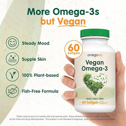 OmegaVia Vegan Omega-3 (2 PACK)