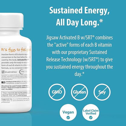 Jigsaw Health Activated B Complex w/SRT, 120 Tablets